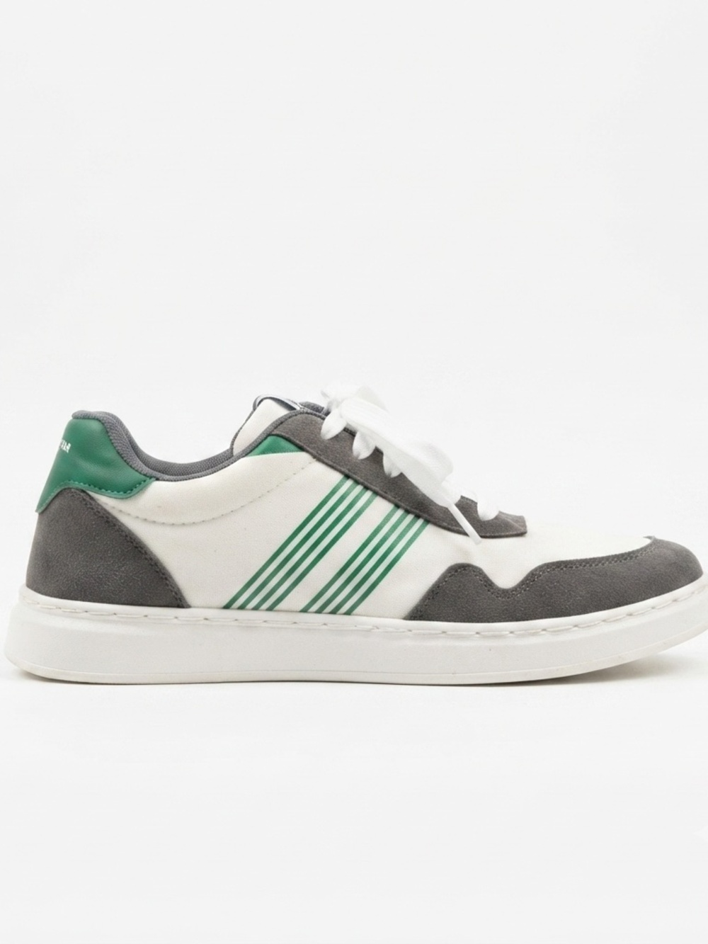 North Star by Bata Men's White Gray Green Sneakers 9